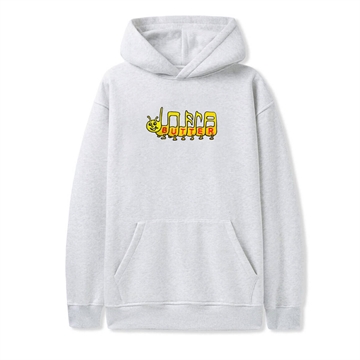 Butter Goods Caterpillar Embroidered Pullover Hoodie Ash